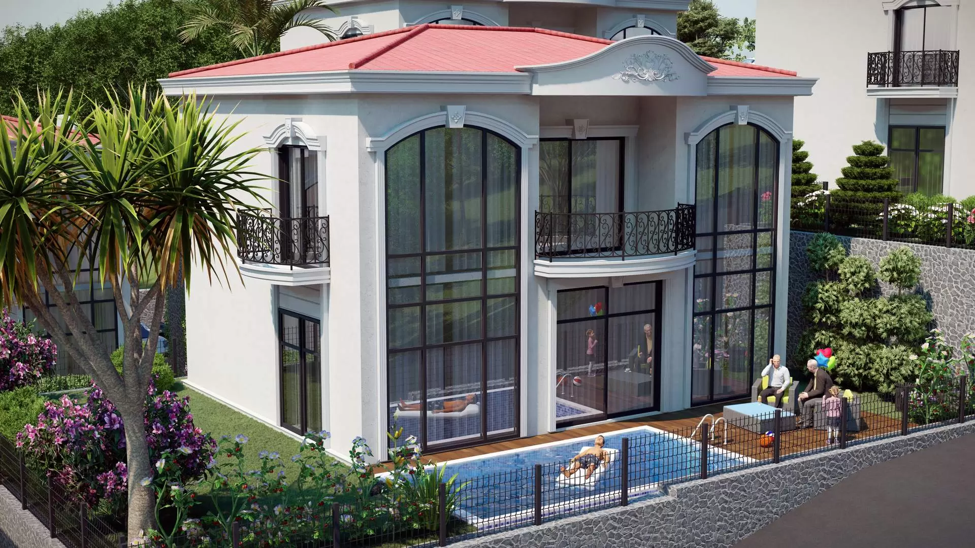 Sea View Custom Built Villas with Pool فلل بمسبح خاص